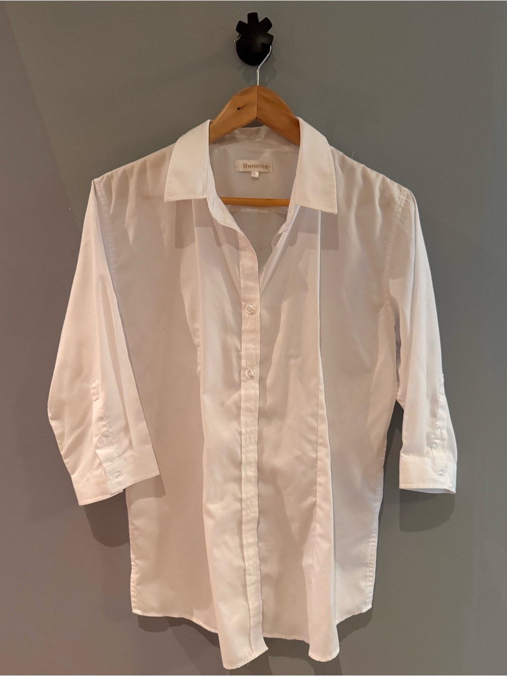 Women's White Button-Down Shirt by